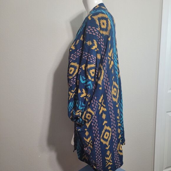 Ariat large XL cardigan elastic sleeve lining embroidered open front geometric - Picture 5 of 14